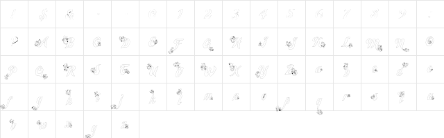 Wander Regular  glyph index