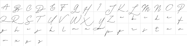 Raimond FREE Regular  glyph index