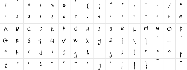 FB Neapolitan FB Neapolitan  glyph index