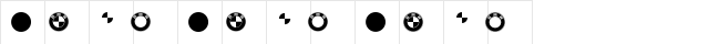 BMW Logo Regular  glyph index