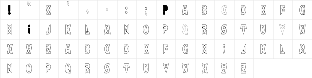 LoopDeLoopHC Regular  glyph index