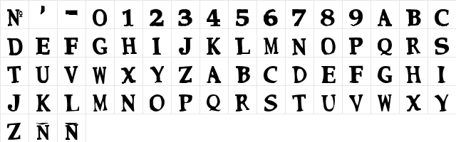 CMON NEAR Normal  glyph index