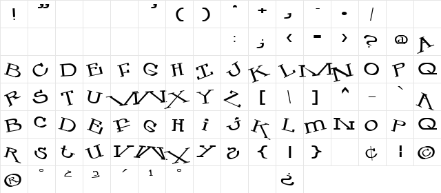 Mastillo2 Revisit  glyph index