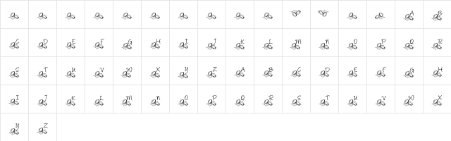 KR I Do! Regular  glyph index