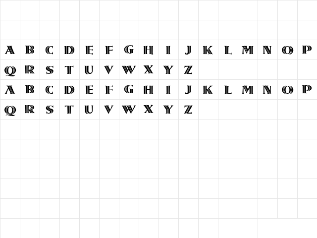 Sweet Pain 3 Regular  glyph index