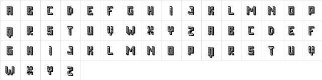 Toys Shadow Filled Regular  glyph index