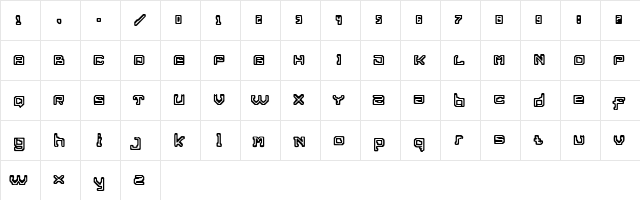 Lost passenger 5.0 Regular  glyph index