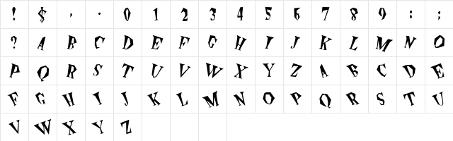 The Plain  glyph index