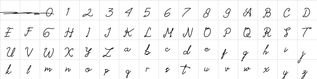 Alessandro_Signature_Demo Regular  glyph index