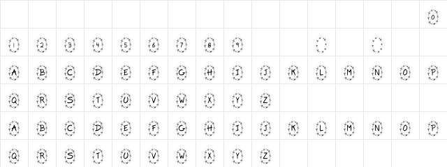 Bucca Mucca Regular  glyph index