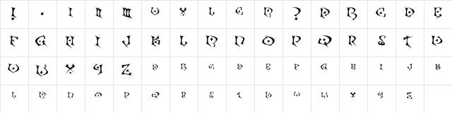 Kefka Regular  glyph index