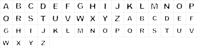 Theory of Cremation Regular  glyph index