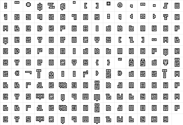 BM spiral Cap Cyr Regular  glyph index