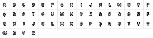 Furious Ride Oriental Book Fat Regular  glyph index