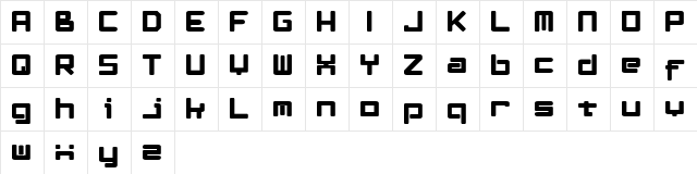 LeftOvers II 3 1  glyph index