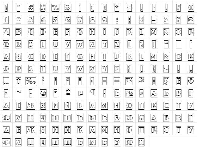 a_JasperCmOtl Regular  glyph index
