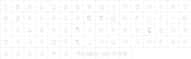 TypoNegative Regular  glyph index
