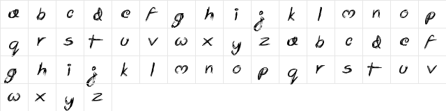 Scrapbooking Regular  glyph index