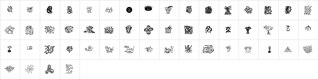 DaDoodle DaDoodle  glyph index