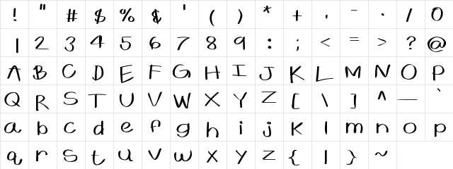 KBExpansive Expansive  glyph index
