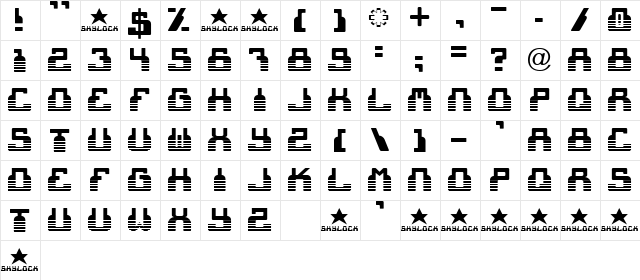 cheek2cheek (faded!) by shk.dezign  glyph index