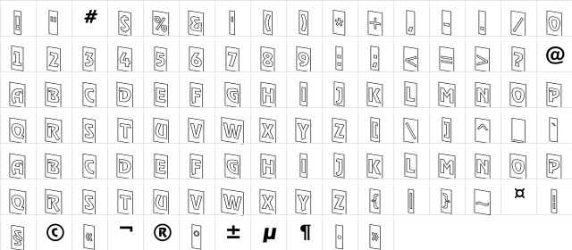 a_RewinderTitulCmOtlDn Regular  glyph index