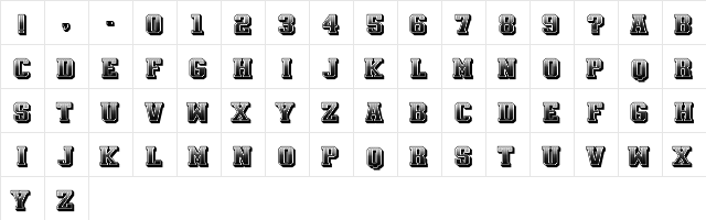 Silicone Regular  glyph index