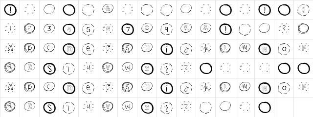CK Ali Circles Regular  glyph index