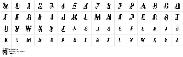 pf_walter_wolf Regular  glyph index