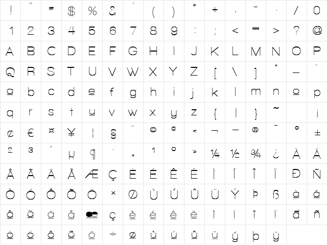 Walkway Upper Zebra Regular  glyph index