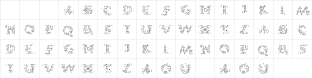 CalliPsoGrafia Regular  glyph index