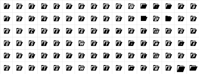Eyes Only Condensed Italic Condensed Italic  glyph index