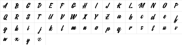 Matlagih Free Regular  glyph index