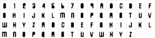 AntKiller Regular  glyph index