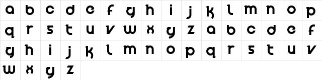 Velocity Regular  glyph index