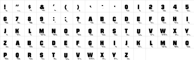 DogDayzCapsSSK Regular  glyph index
