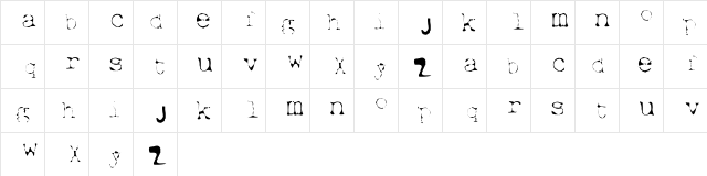 Elbow-xtctype Light  glyph index