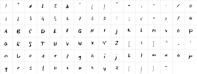 a Anekdot Regular  glyph index