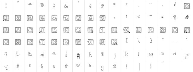 LDJ Baby Girl Regular  glyph index