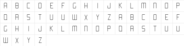 AROMA Light  glyph index