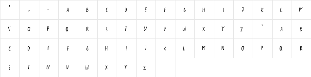 the sarcastic giraffe Regular  glyph index