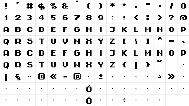 RittswoodImpresiveBl_6 Bold  glyph index