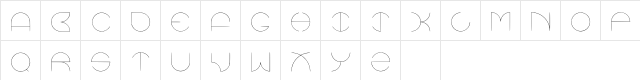 Voodoo Regular  glyph index