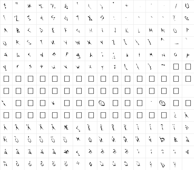 FZ UNIQUE 17 HOLEY LEFTY Normal  glyph index