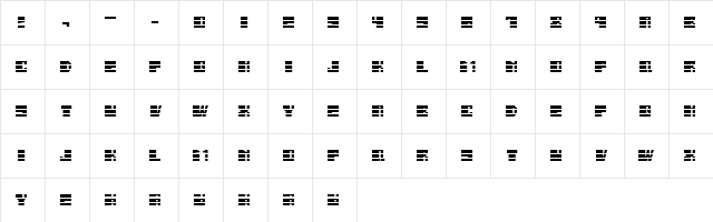 Salmiak Gradient Regular  glyph index