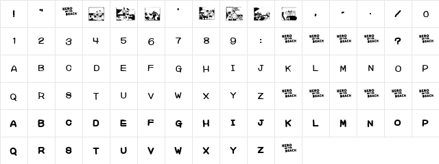 Charles Atlas Regular  glyph index