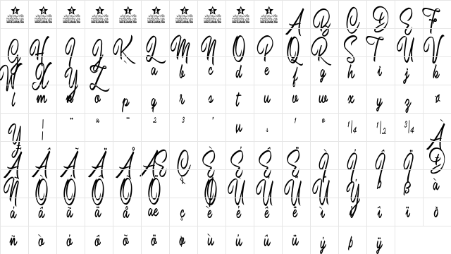 Space Jam Personal Use Regular  glyph index