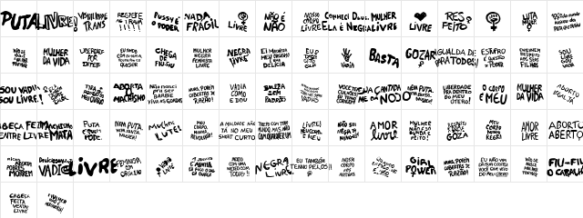 femme Regular  glyph index