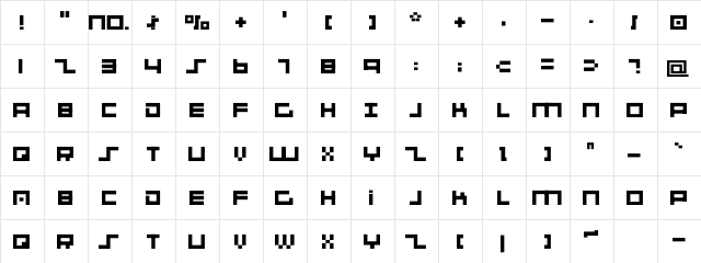 001 System Analysis Bold  glyph index