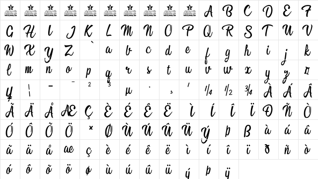 Love is the Antidote Personal U Regular  glyph index
